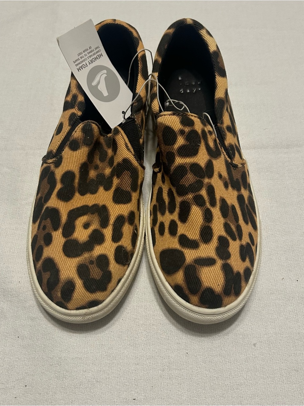 A New Day Leopard Print Slip-On Sneakers Women’s Size 6.5